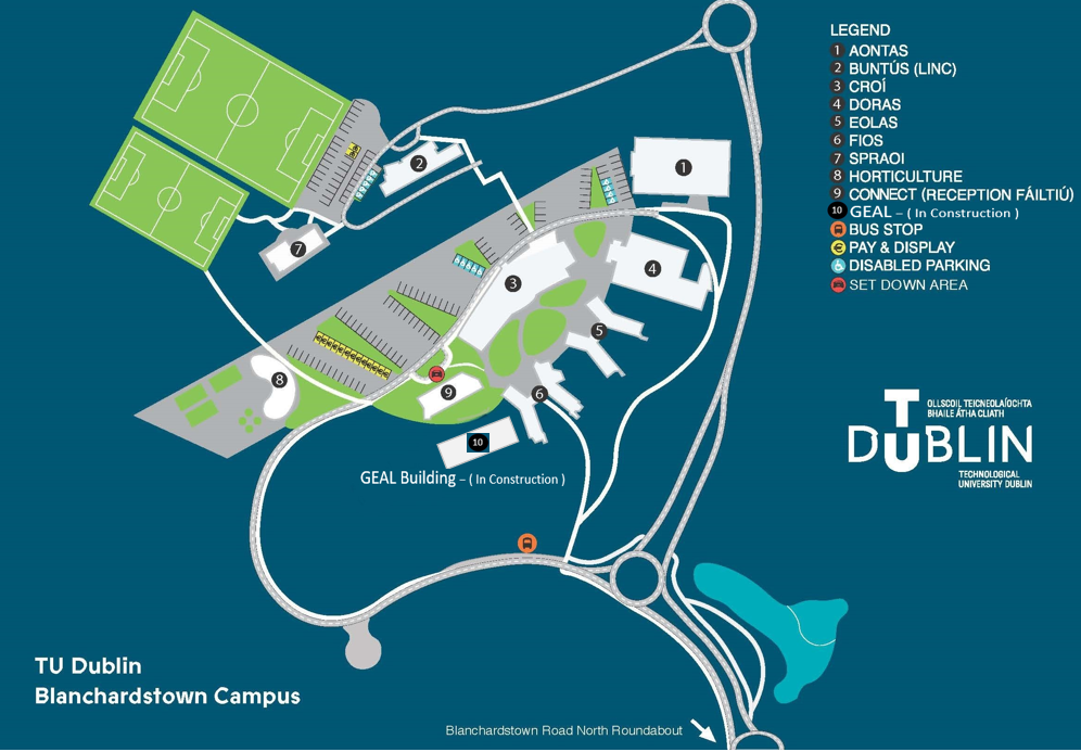 Campus map of Blanchardstown