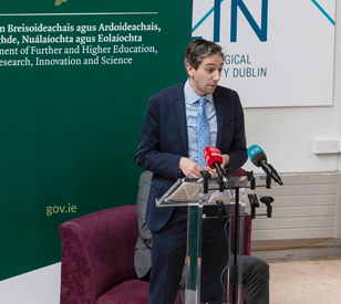 Image for Minister Simon Harris announces IRC funding for 28 TU Dublin Researchers 