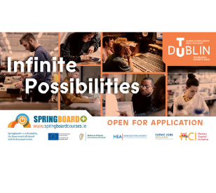 Image for Springboard+ courses now open for applications at TU Dublin