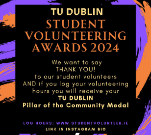 Image for Applications open for our TU Dublin Student Volunteering Awards 2024